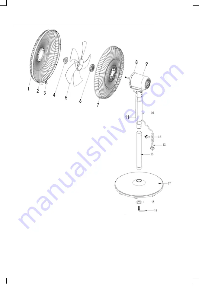 BENRUBI Fan 3 in 1 IZ9007 Instruction Manual Download Page 8