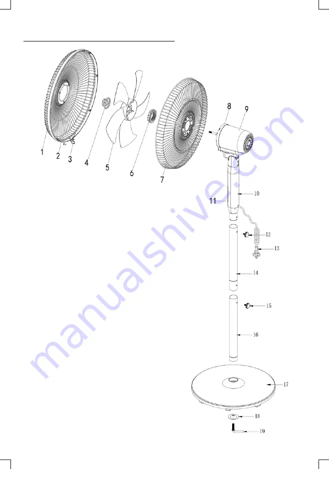 BENRUBI Fan 3 in 1 IZ9007 Instruction Manual Download Page 20