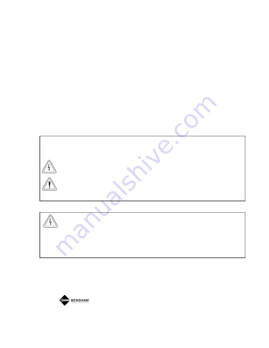 BENSHAW RediStart MX3 Series User Manual Download Page 2