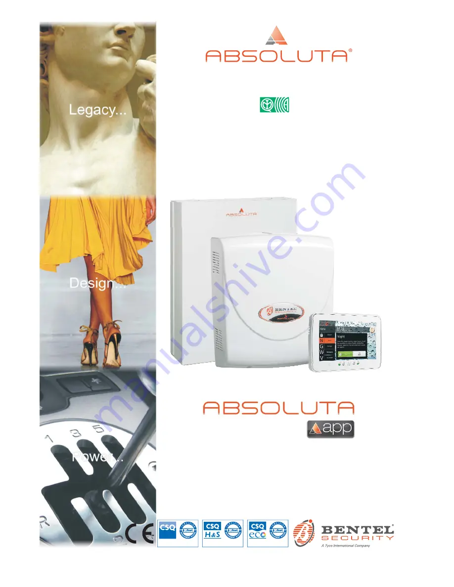 Bentel Security ABSOLUTA ABS104M50 User Manual Download Page 1