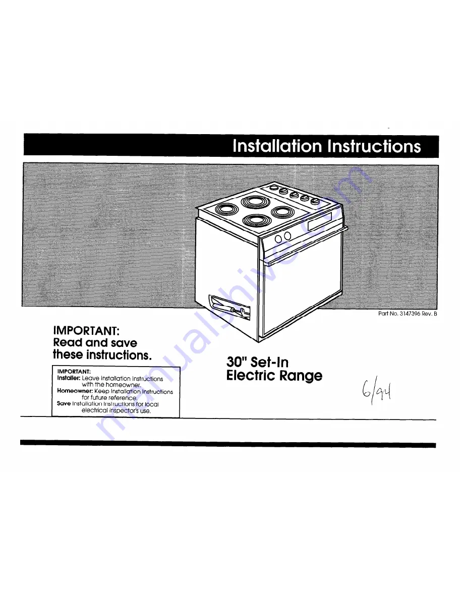 Benton Harbor 3147396 Installation Instructions Download Page 1