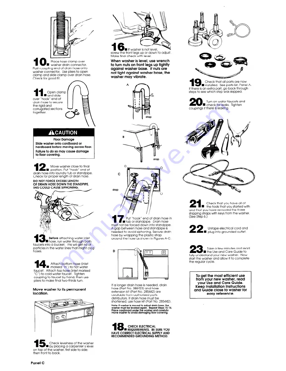 Benton Harbor Compact Washer Installation Instructions Download Page 4