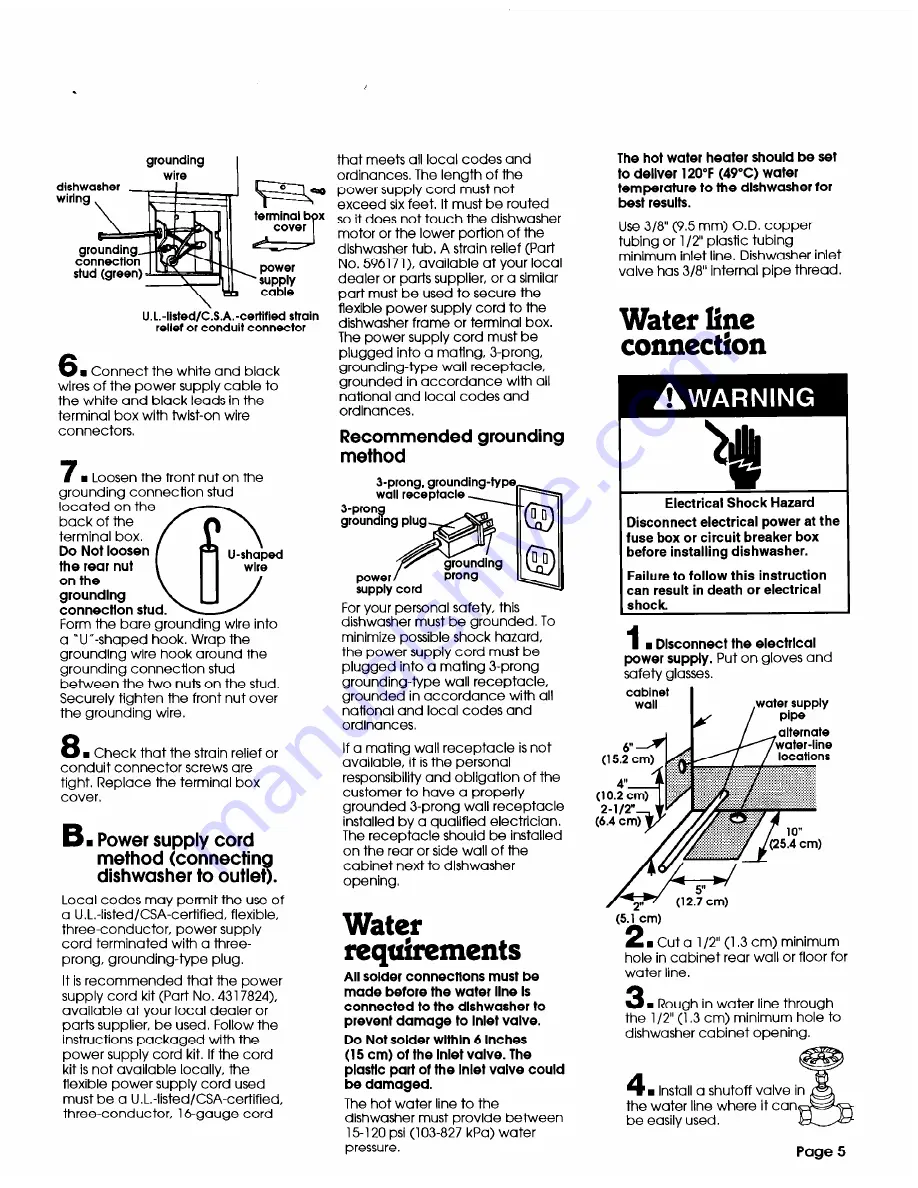 Benton Harbor Direct wire Models Installation Instructions Manual Download Page 5