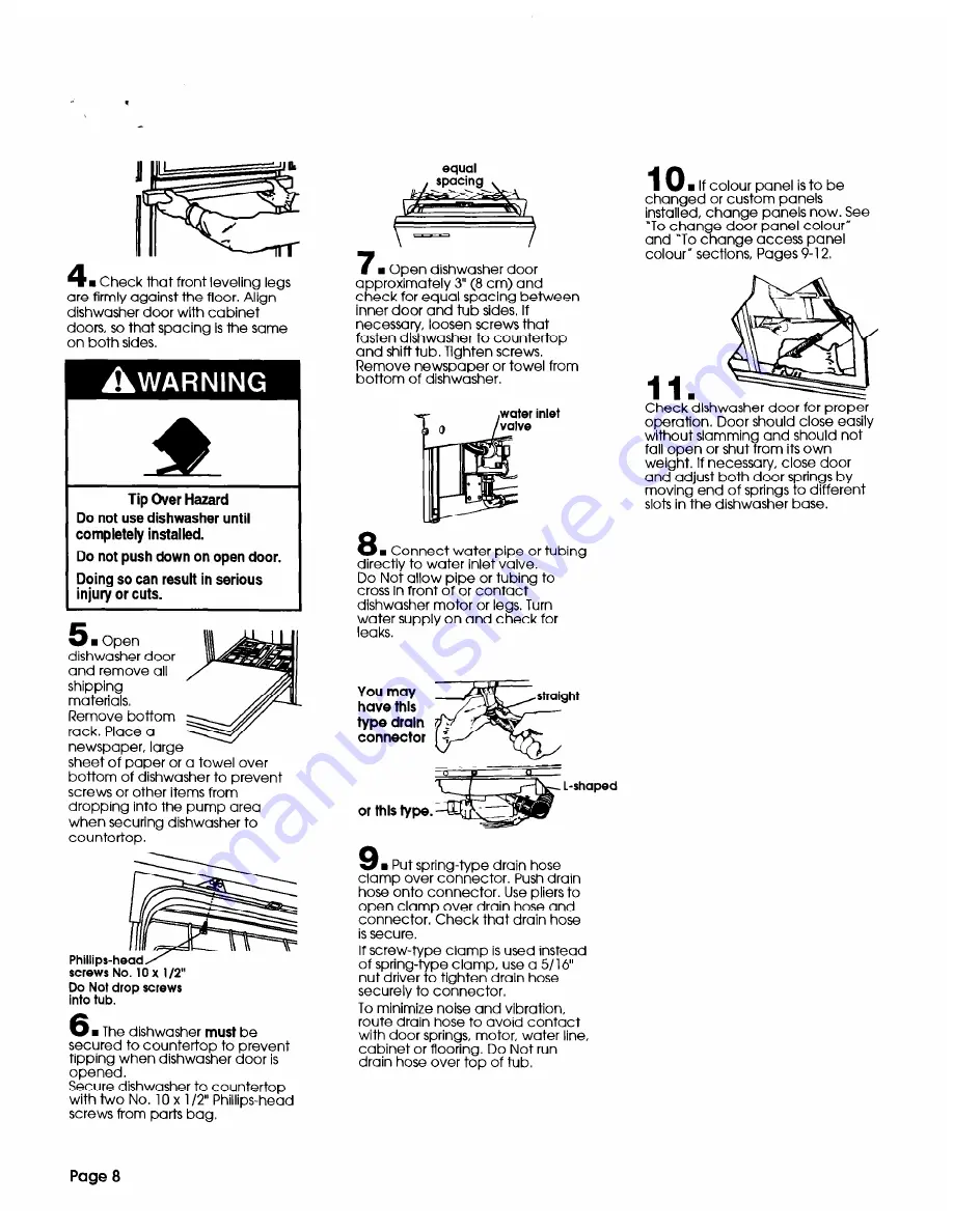 Benton Harbor Direct wire Models Installation Instructions Manual Download Page 8