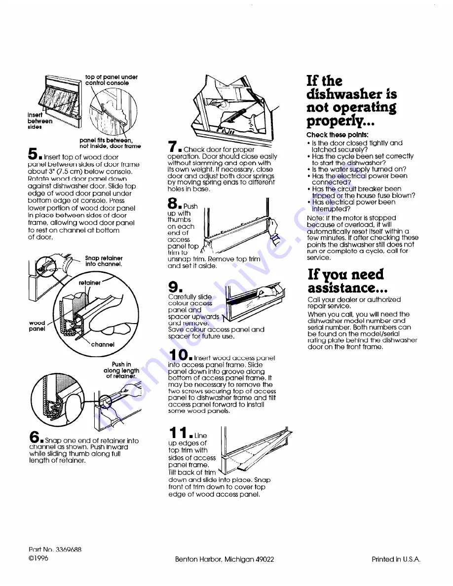 Benton Harbor Direct wire Models Installation Instructions Manual Download Page 12