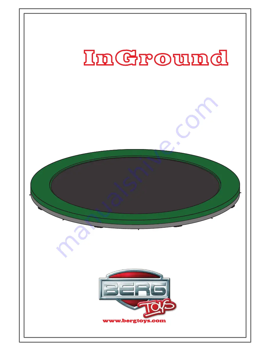 BERG In Ground User Manual Download Page 1