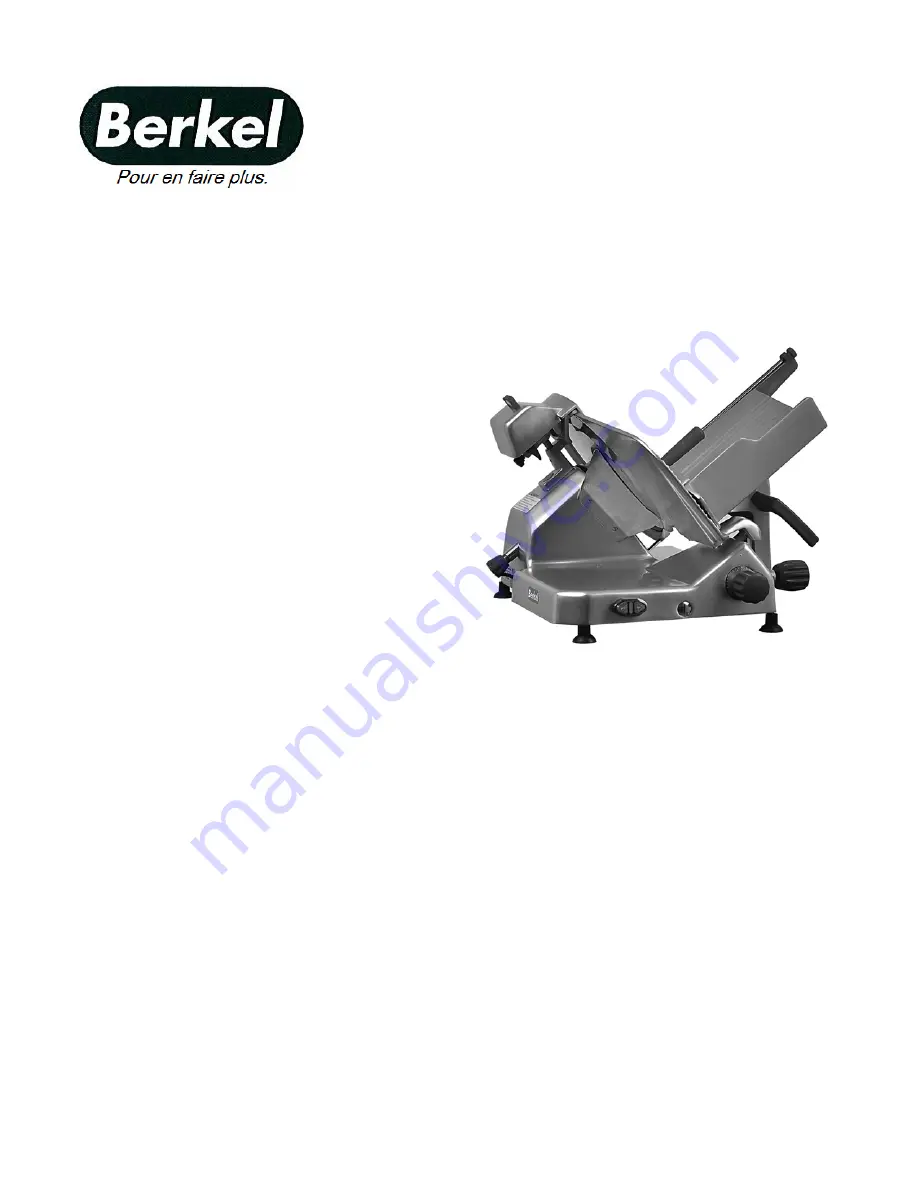 Berkel 829A-PLUS Owner'S/Operator'S Manual Download Page 19