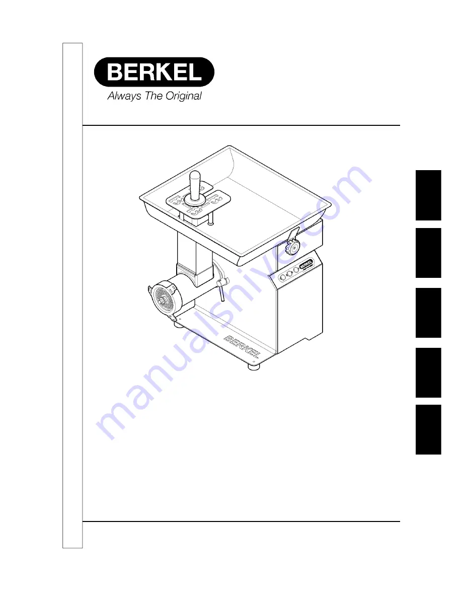 Berkel BM +32F Скачать руководство пользователя страница 1