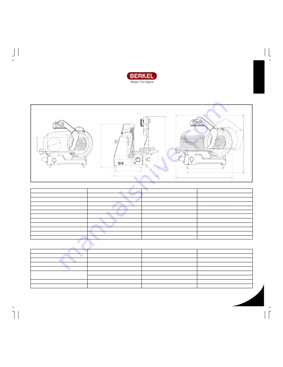 Berkel BSFG User Handbook Manual Download Page 11