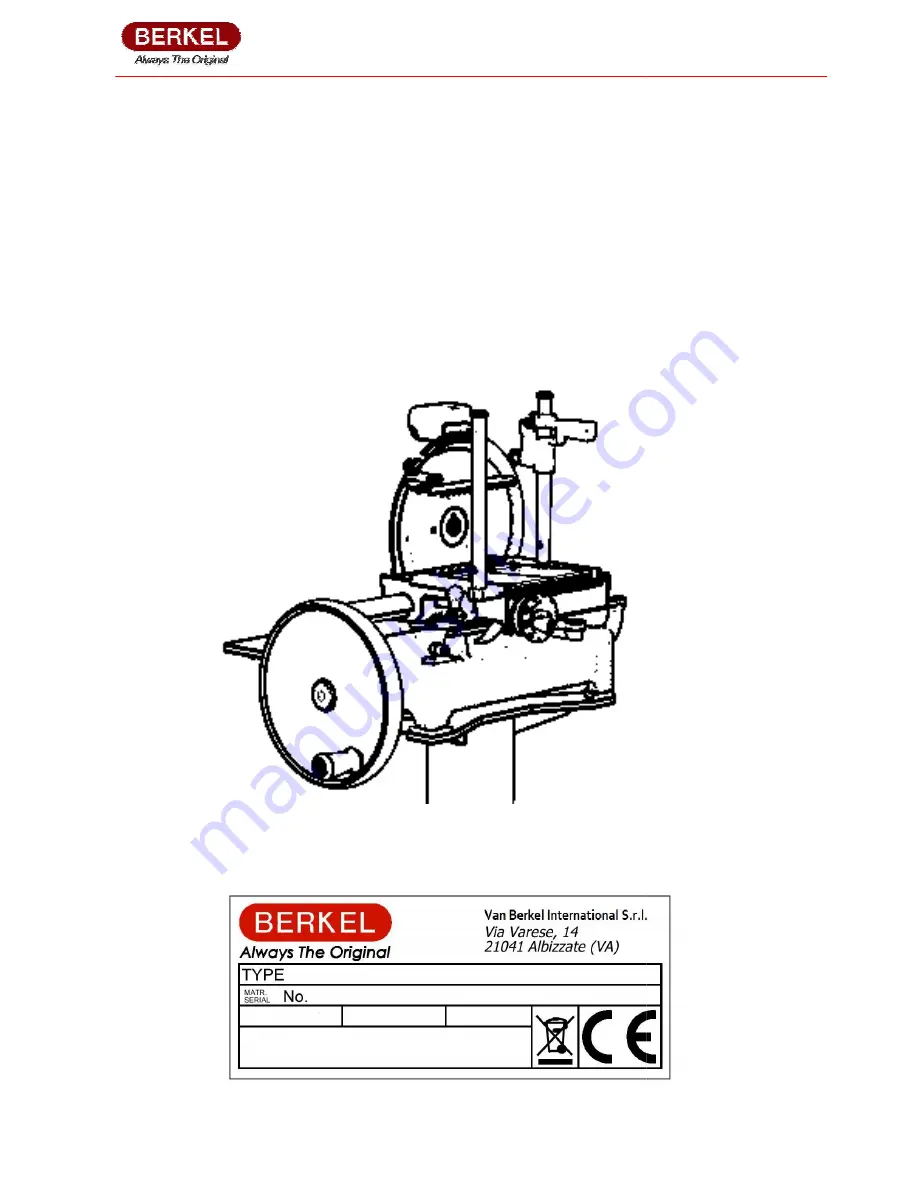 Berkel Flywheel P15 series User Manual Download Page 6