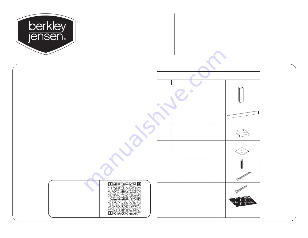 Berkley Jensen MA68060 Assembly Instructions Download Page 1