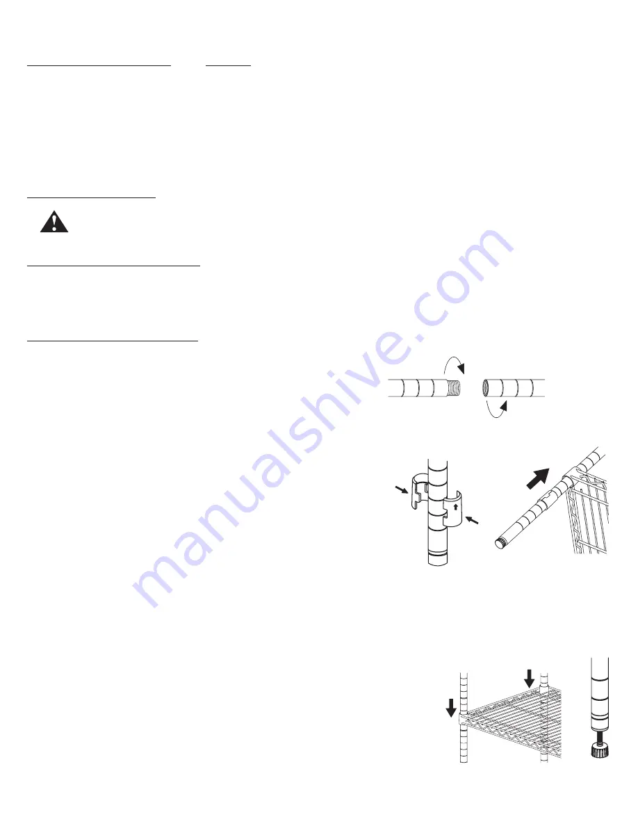 Berkley Jensen Storage Rack 24750 Assembly Instructions Download Page 2