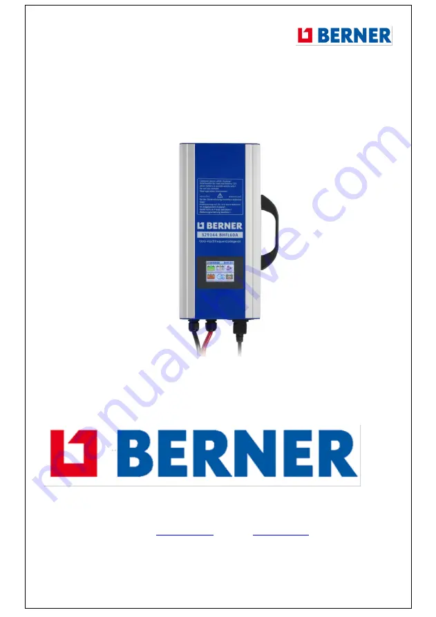 Berner 329144 Operating Manual Download Page 14