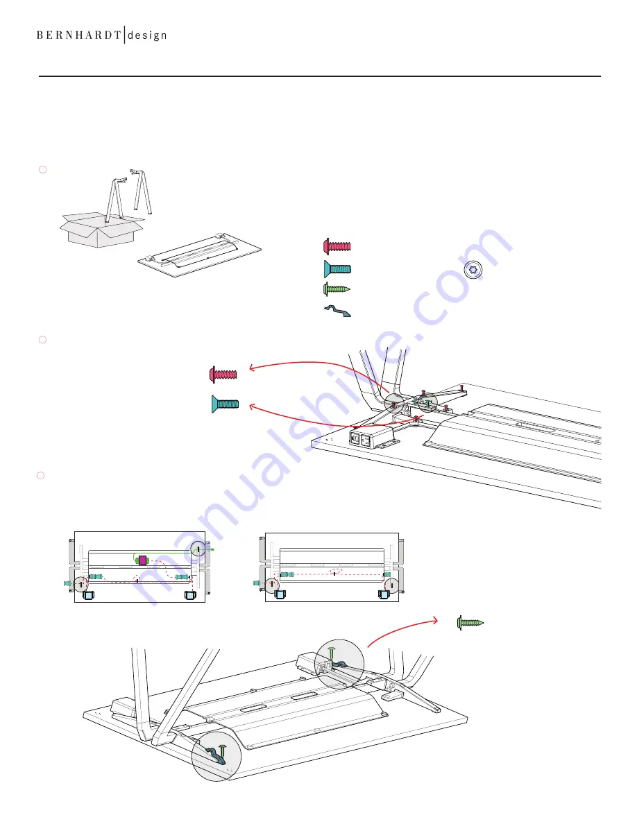 BERNHARDT design yuno Electrical Installation Instructions Download Page 2