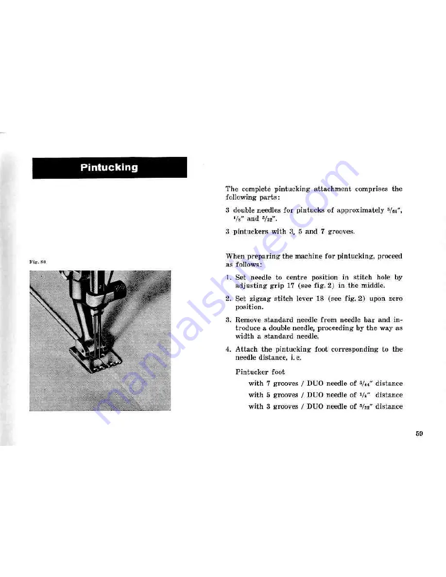 Bernina 730 record Instruction Book Download Page 61