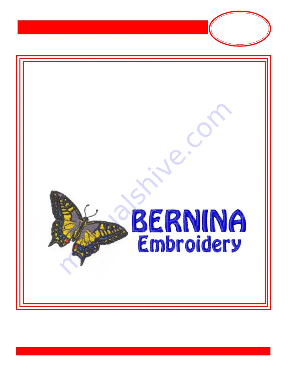 Bernina artista 165E Owner'S Manual Download Page 3