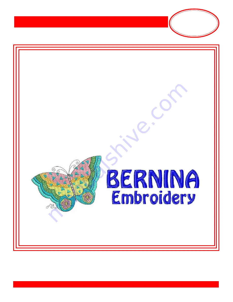 Bernina artista 200E Owner'S Manual Download Page 3