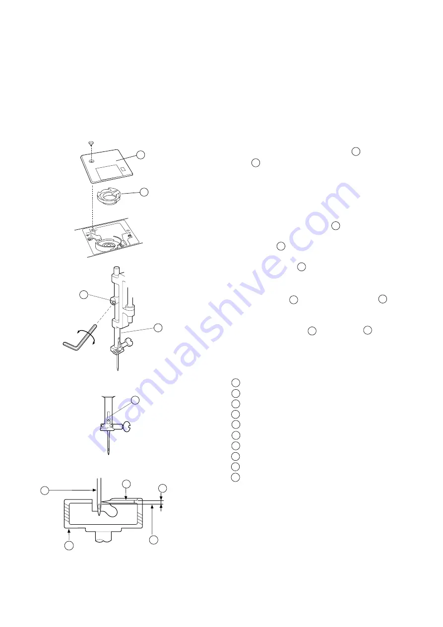 Bernina deco 330 Operation, Service Manual & Parts List Download Page 12