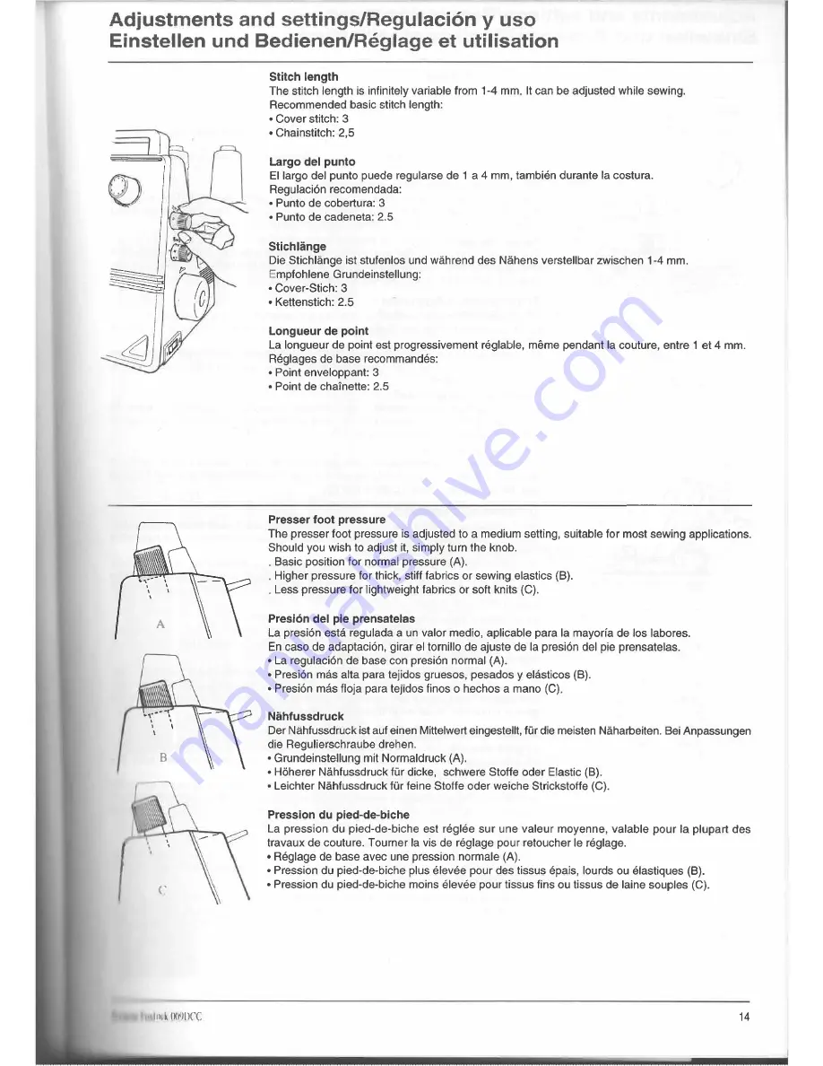 Bernina Funlock 009DCC Instruction Manual Download Page 15