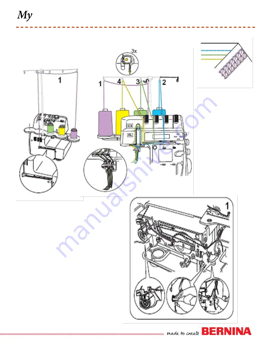 Bernina Overlocker Plus Workbook Download Page 24