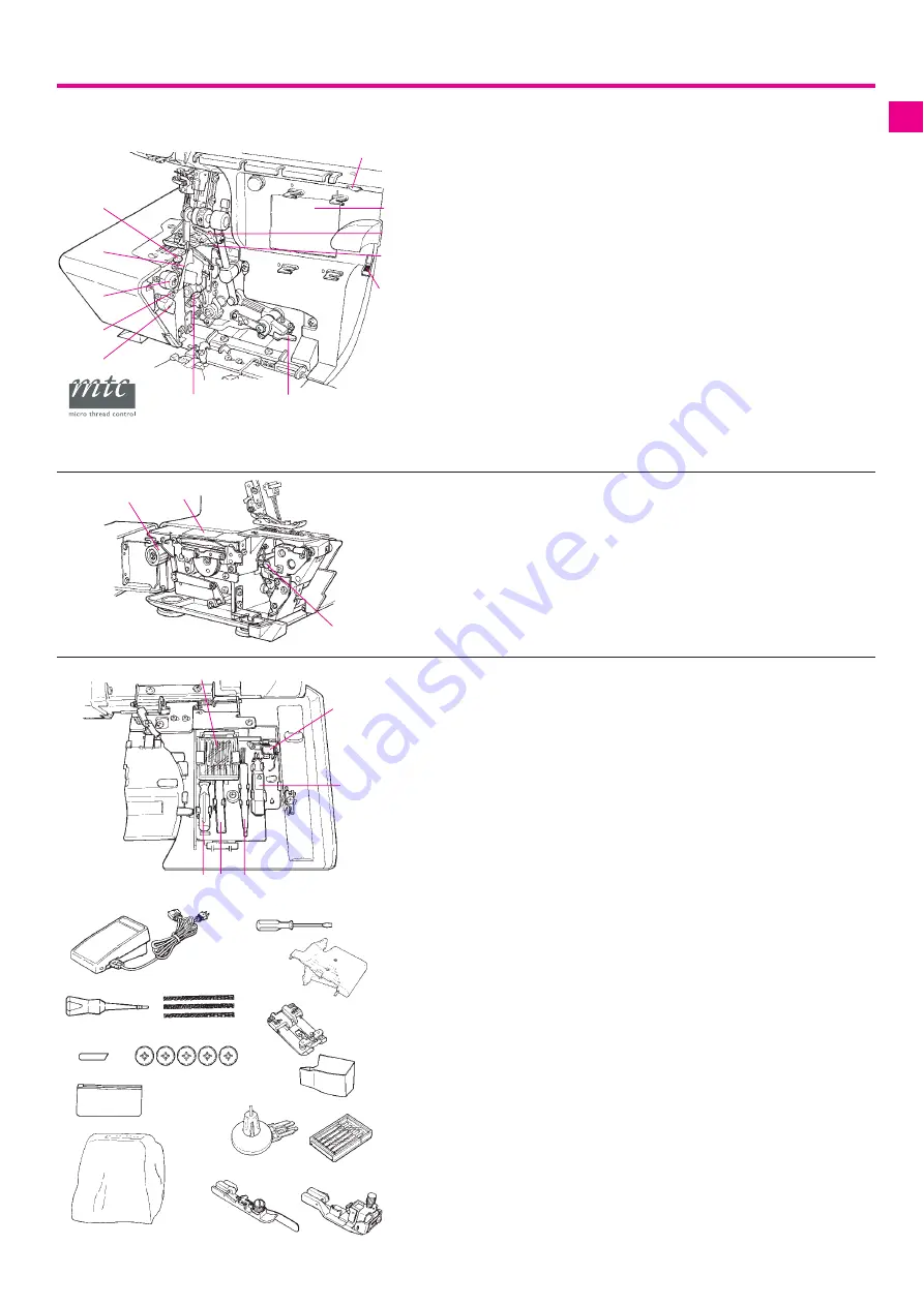 Bernina Serger 1300MDC Скачать руководство пользователя страница 12