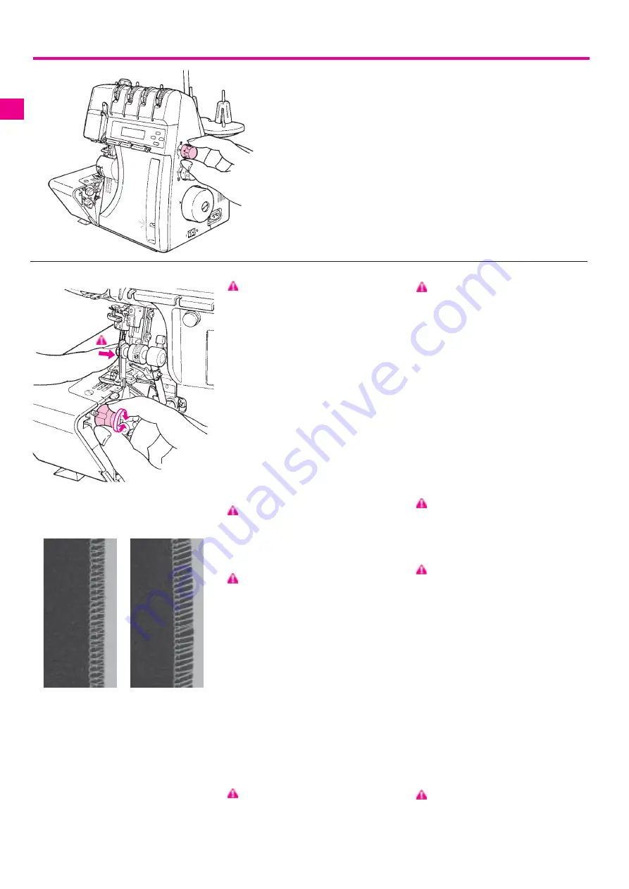 Bernina Serger 1300MDC Instruction Manual Download Page 25