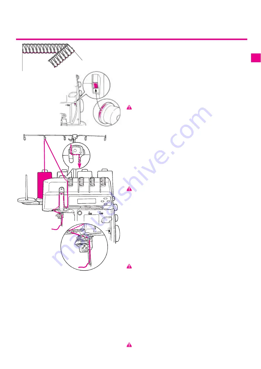 Bernina Serger 1300MDC Instruction Manual Download Page 50