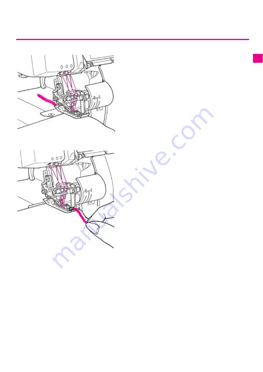 Bernina Serger 1300MDC Instruction Manual Download Page 54