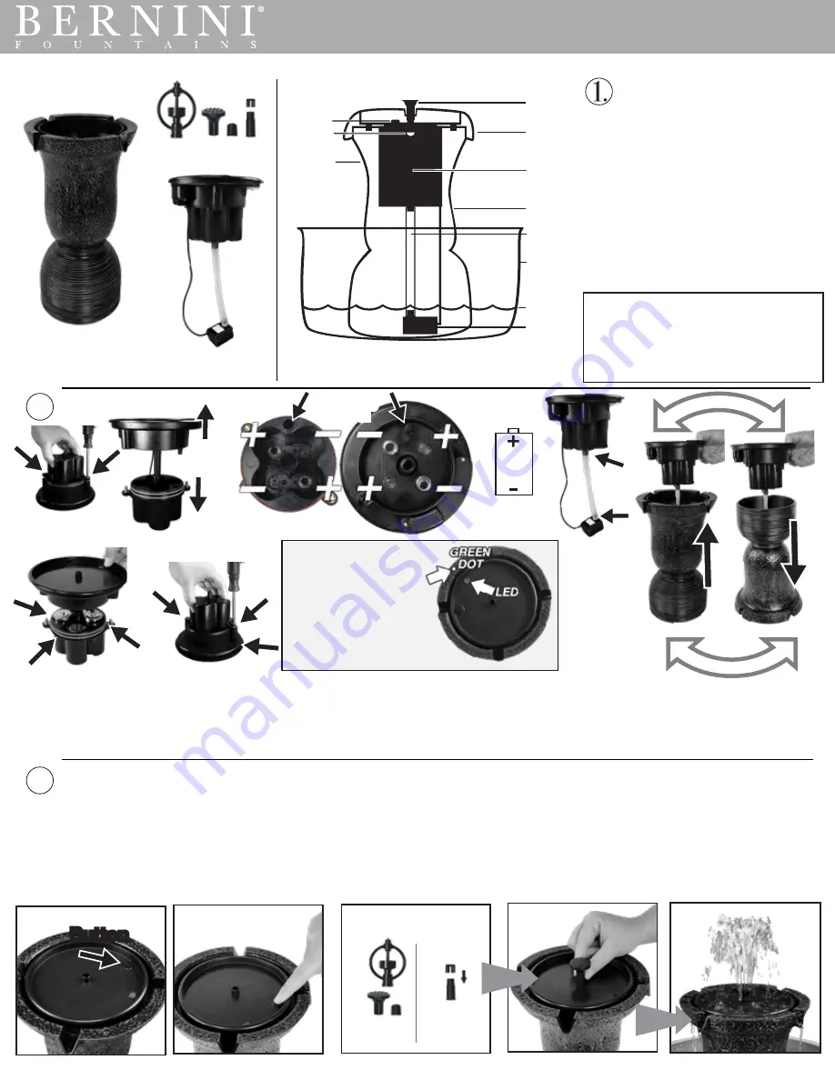 Bernini Flippable Fountain Tower Скачать руководство пользователя страница 1