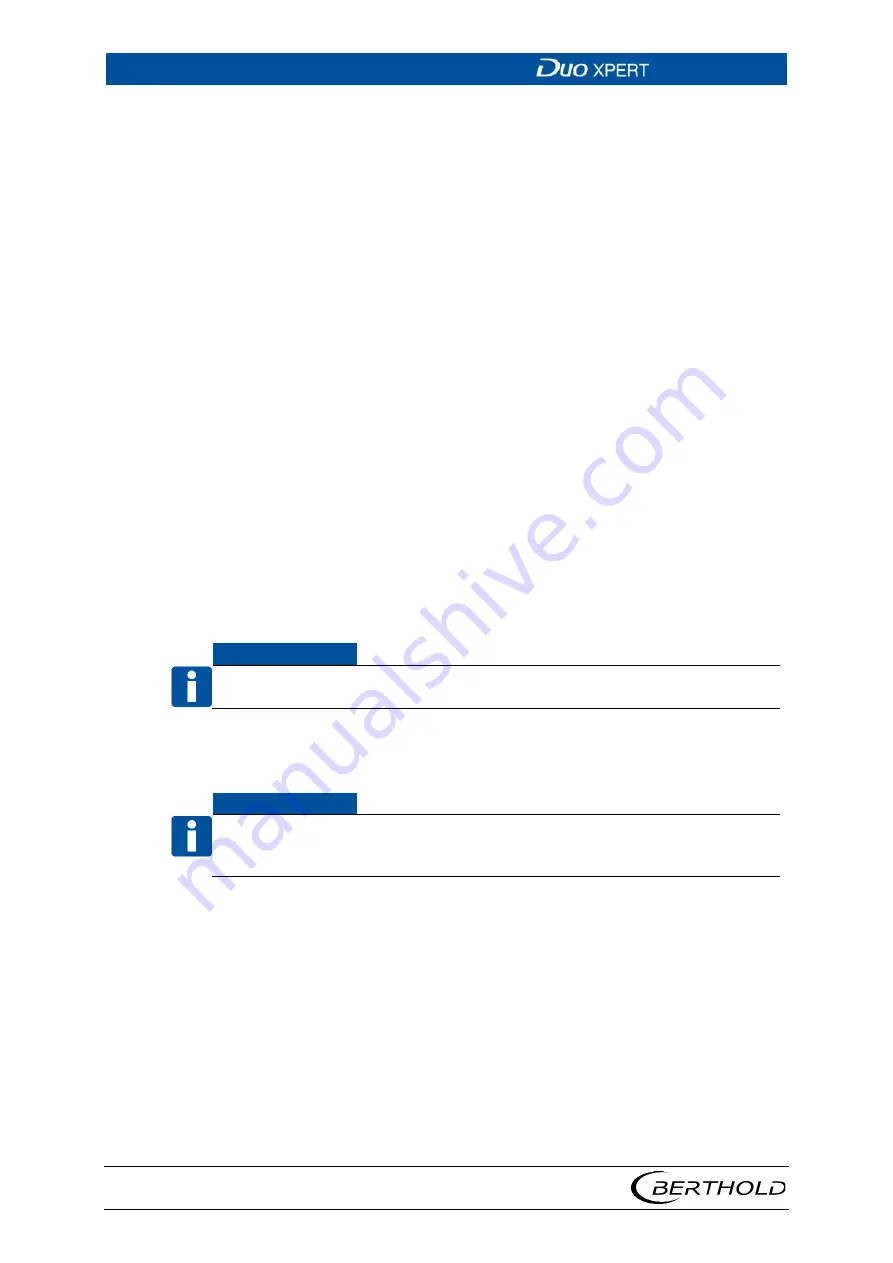 Berthold DUO XPERT LB 470RID Operating Manual Download Page 14