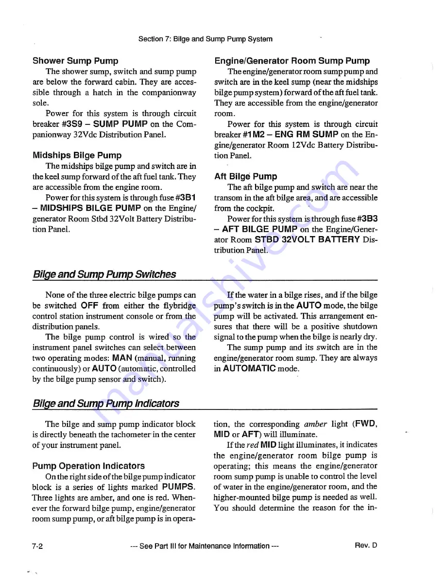 Bertram 54 Convertible 545 Operator'S Manual Download Page 246