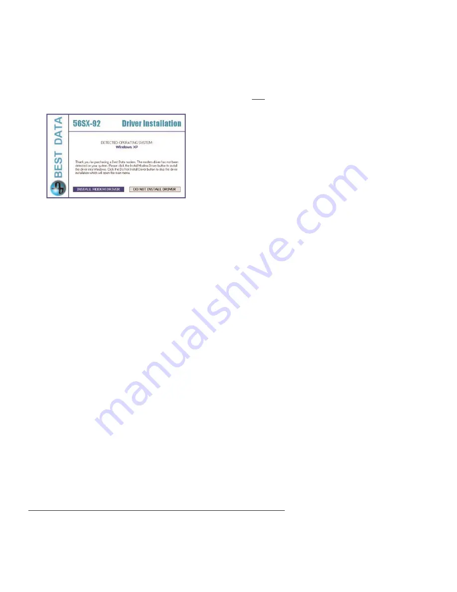 Best Data 56SX-92 Installation Manual Download Page 10