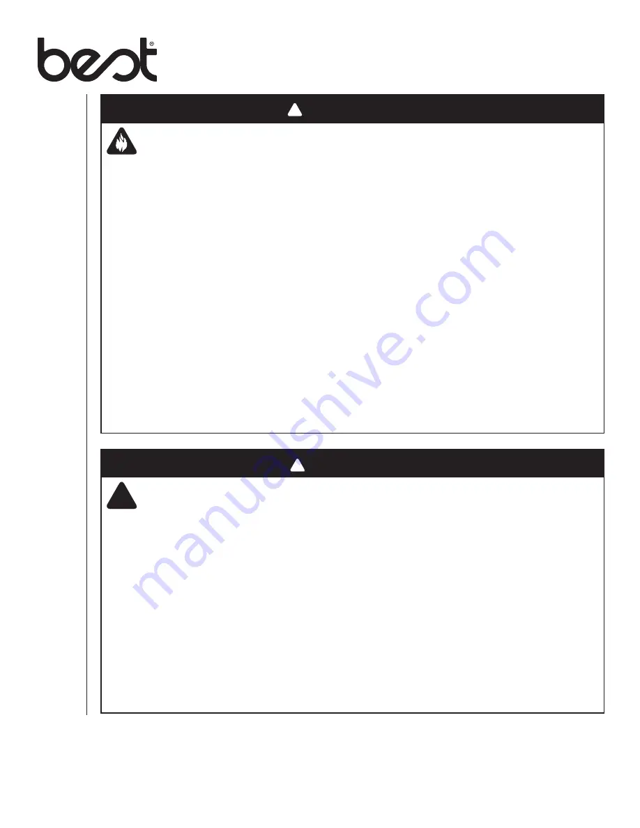 Best HBC1 Installation Use & Care Instructions Download Page 30