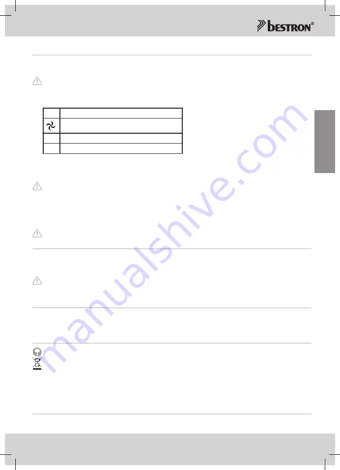 Bestron AFH107 Instruction Manual Download Page 9