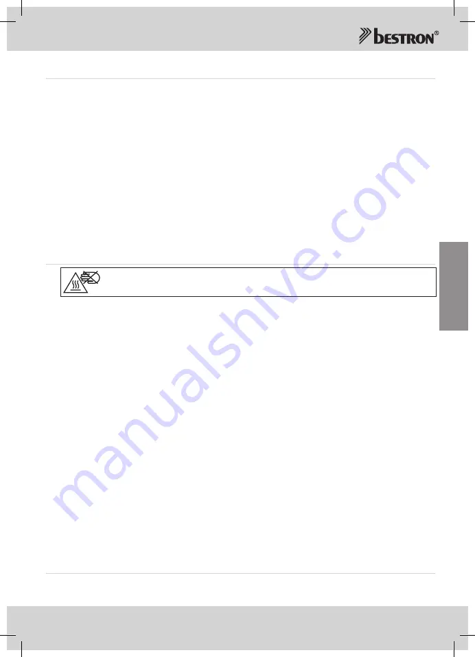 Bestron AFH107 Instruction Manual Download Page 11