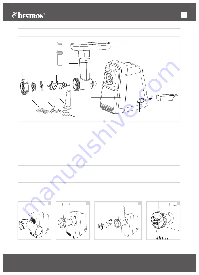 Bestron AMM1300 Instruction Manual Download Page 20