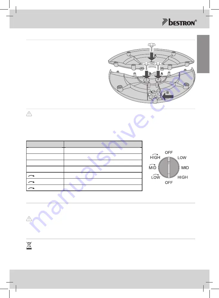 Bestron DFT430 Instruction Manual Download Page 5