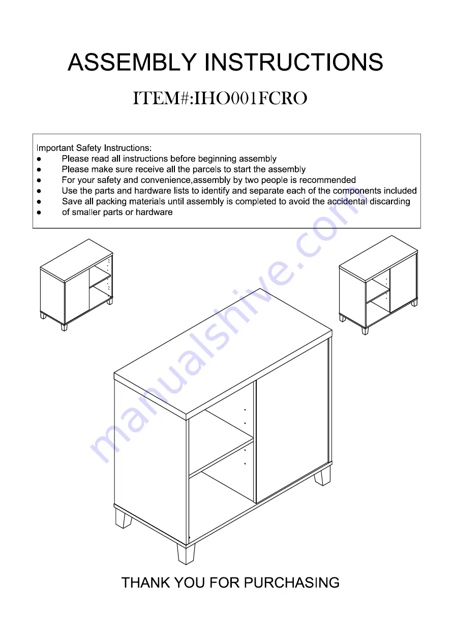 Bestsign IHO001FCRO Скачать руководство пользователя страница 1