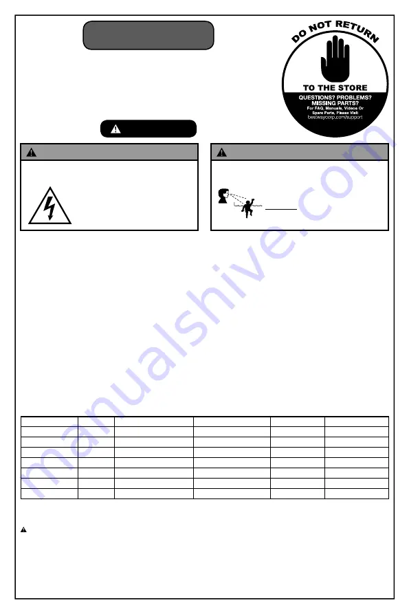 Bestway 53302E Owner'S Manual Download Page 2