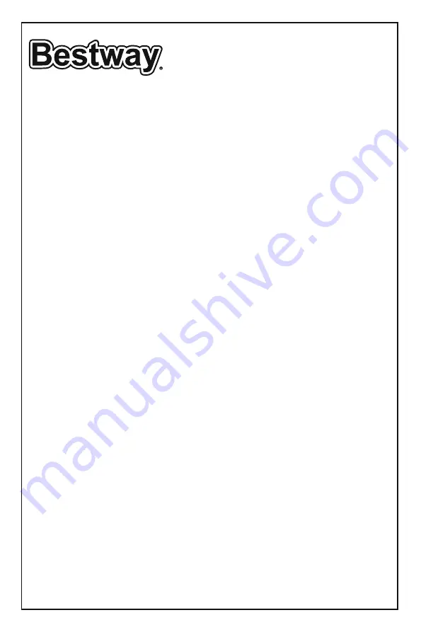 Bestway 53353 Owner'S Manual Download Page 1