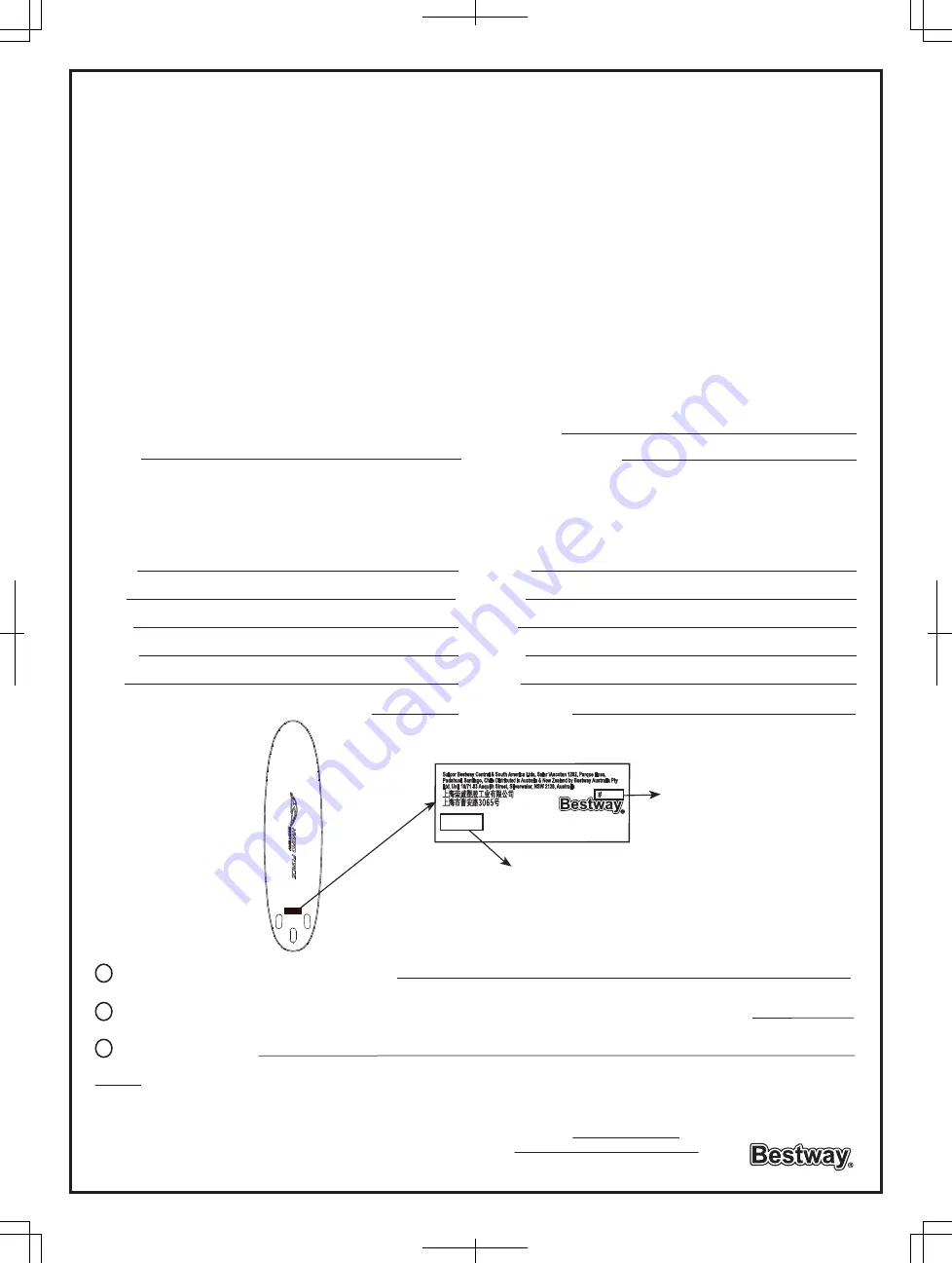 Bestway 6942138914474 Owner'S Manual Download Page 8