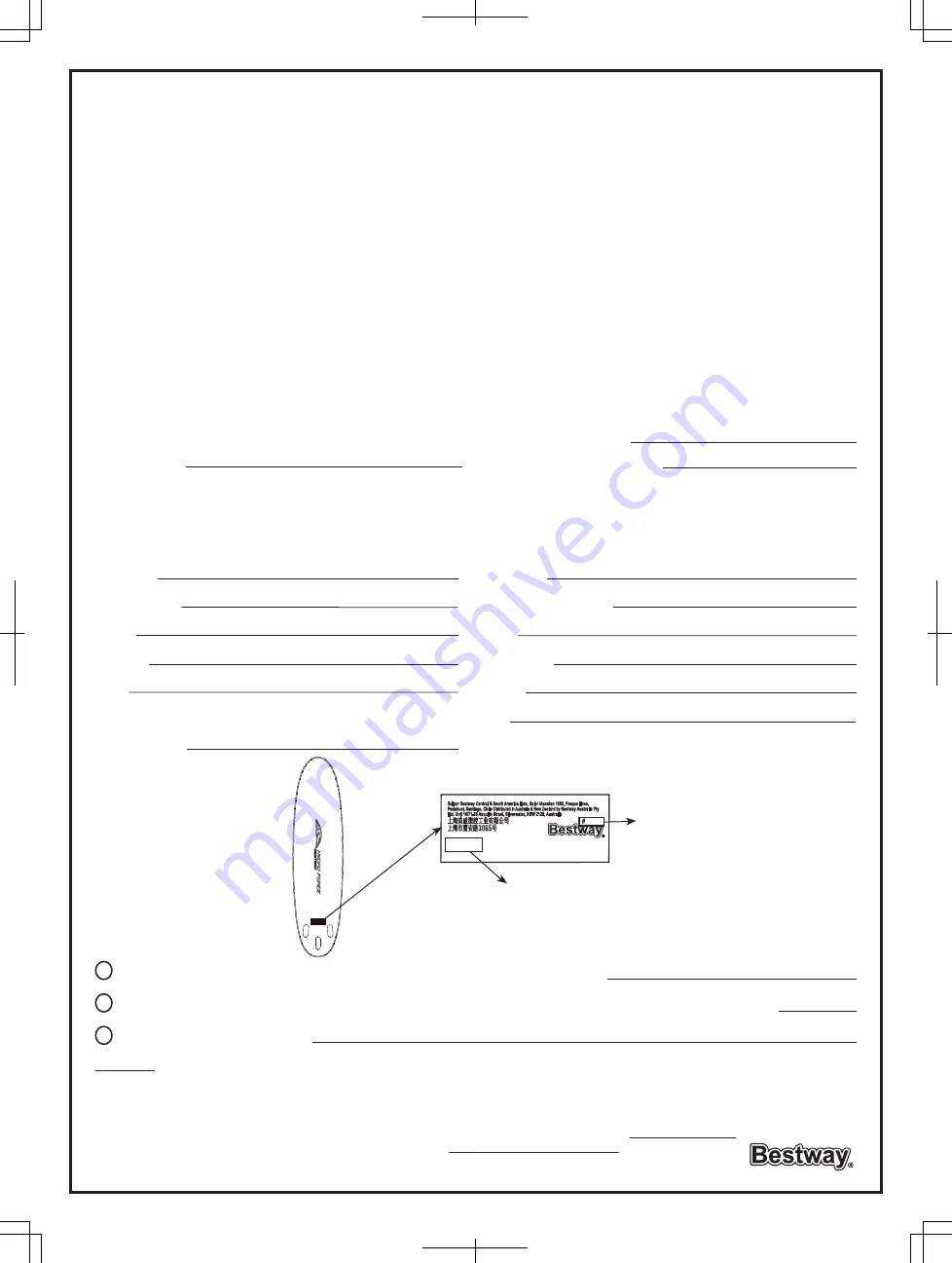 Bestway 6942138914474 Owner'S Manual Download Page 20