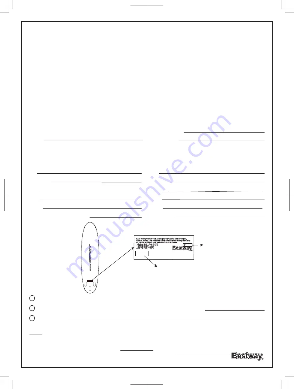 Bestway 6942138914474 Owner'S Manual Download Page 44