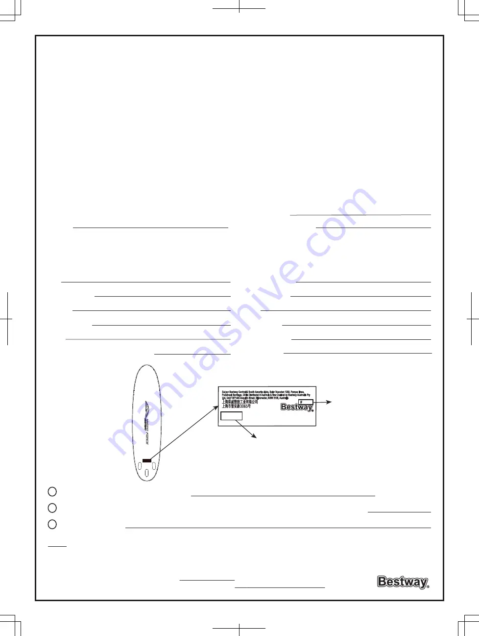 Bestway 6942138914474 Owner'S Manual Download Page 50