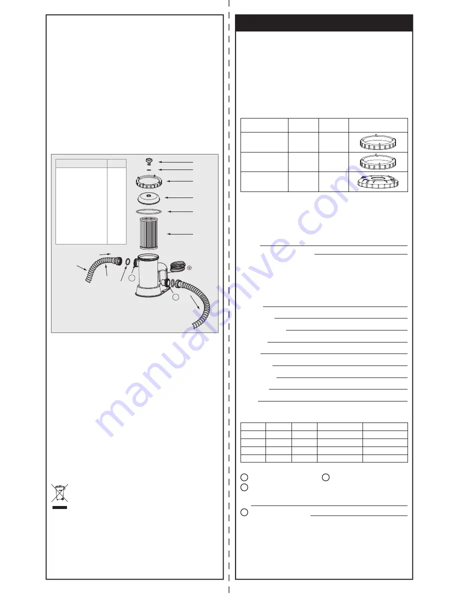 Bestway FlowClear 58122 Скачать руководство пользователя страница 9