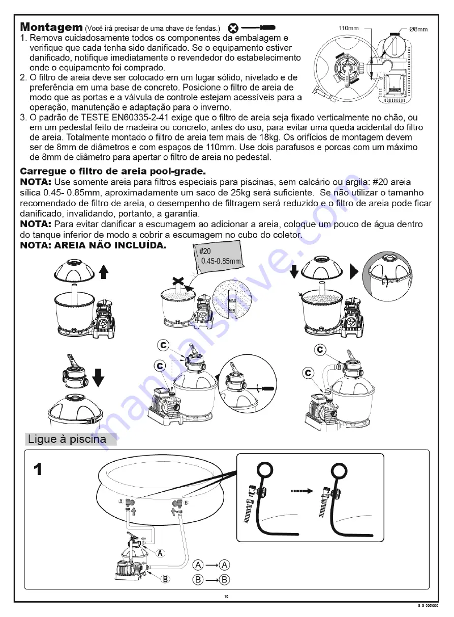 Bestway FLOWCLEAR 58404 Owner'S Manual Download Page 15