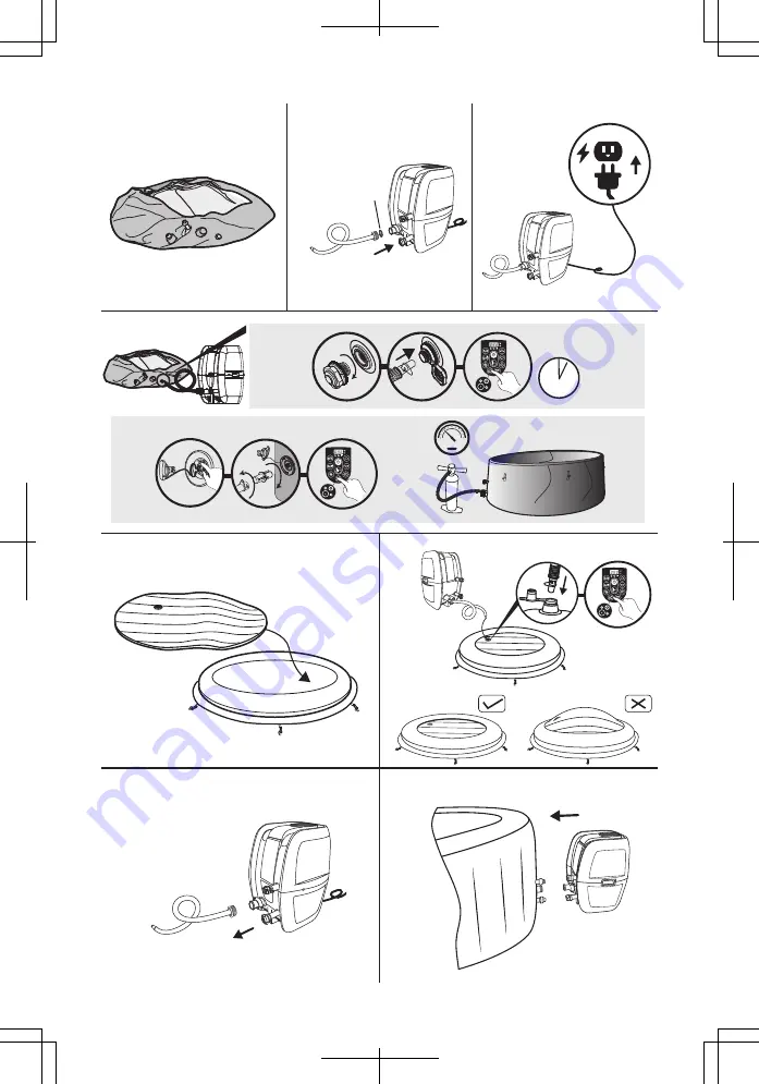 Bestway SALUSPA MILAN AIRJET PLUS Owner'S Manual Download Page 34