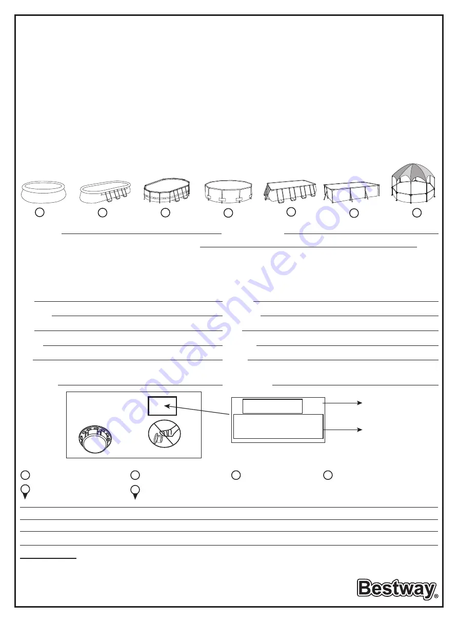 Bestway STEEL PRO 56447 Owner'S Manual Download Page 16