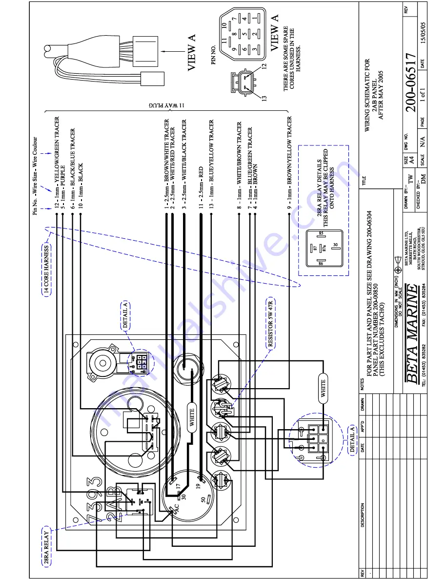 Beta Marine BV1903 Operator'S  Maintenance Manual Download Page 33