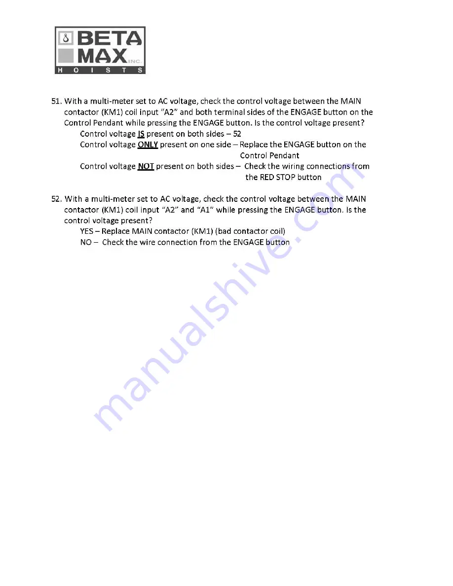 Beta Max MAXIAL TRACK HOIST Use And Maintenance Instruction Manual Download Page 145